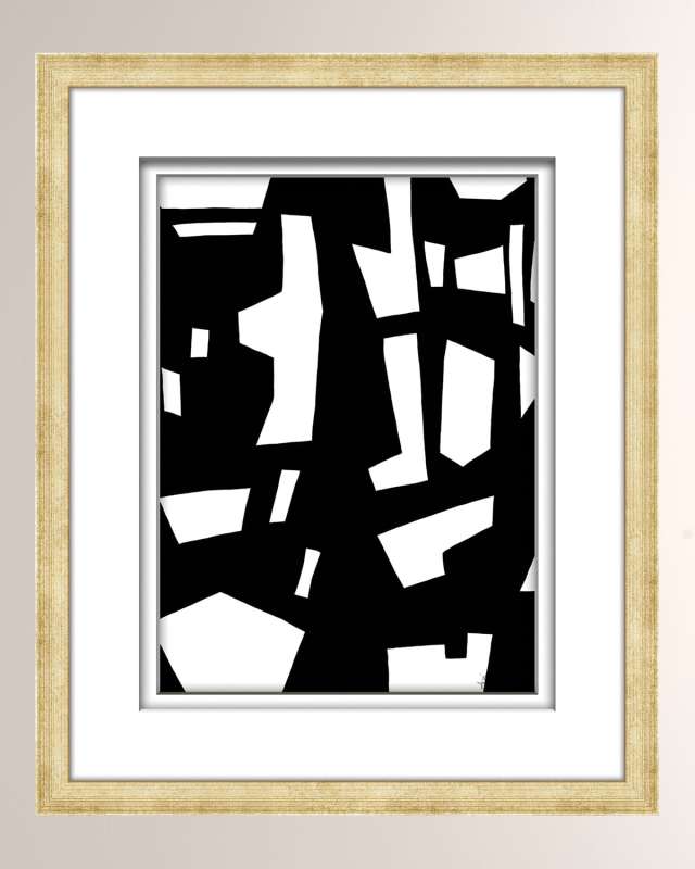 Black/White Abstract Art - 6